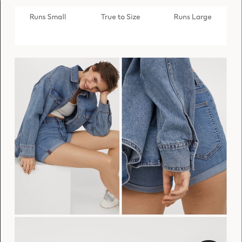 H&M High Waisted Shorts Size 6